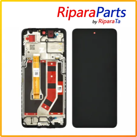 DISPLAY LCD TOUCH+FRAME SERVICE PACK PER OPPO A98 5G CPH2529 SCHERMO NERO