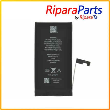 BATTERIA PER APPLE IPHONE 15 3349mAh PARI ORIGINALE