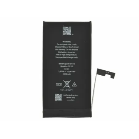 BATTERIA PER APPLE IPHONE 15 3349mAh PARI ORIGINALE