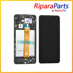 DISPLAY LCD TOUCH+FRAME PER SAMSUNG GALAXY A12 SM-A127 GH82-26486A SERVICE PACK NERO