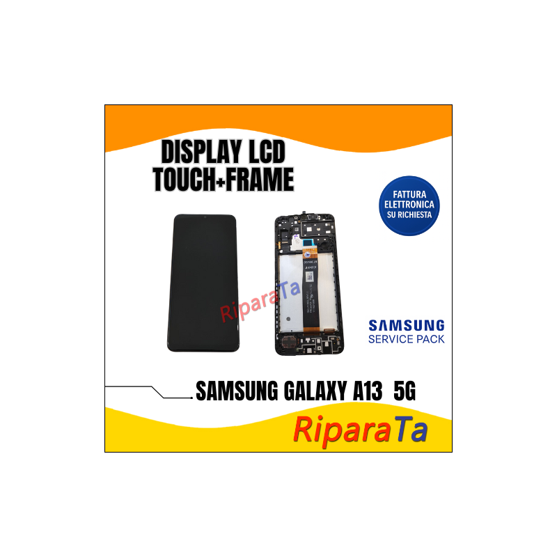 DISPLAY LCD+TOUCH+FRAME SAMSUNG GALAXY A13 5G SM-A136B SERVICE PACK OR