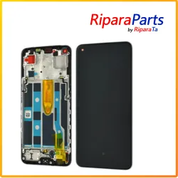 DISPLAY LCD TOUCH+FRAME PER OPPO FIND X5 LITE CPH2371 / RENO 7 5G SERVICE PACK SCHERMO AMOLED NERO