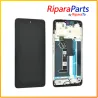 DISPLAY LCD TOUCH+FRAME ORIGINALE PER MOTOROLA MOTO G57 5G XT2537-2 NERO