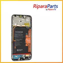 DISPLAY AMOLED TOUCH+FRAME+BATTERIA PER HONOR 400 LITE 5G ABR-NX1 ABR-N31C1 SERVICE PACK NERO