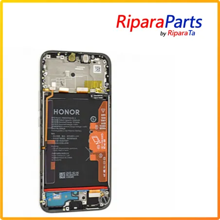 DISPLAY AMOLED TOUCH+FRAME+BATTERIA PER HONOR 400 LITE 5G ABR-NX1 ABR-N31C1 SERVICE PACK NERO