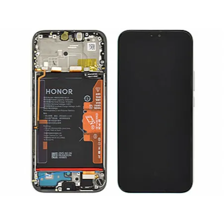DISPLAY AMOLED TOUCH+FRAME+BATTERIA PER HONOR 400 LITE 5G ABR-NX1 ABR-N31C1 SERVICE PACK NERO