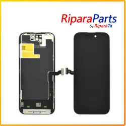 DISPLAY LCD TOUCH SOFT OLED PER APPLE IPHONE 14 PRO A2890 NERO PARI ORIGINALE