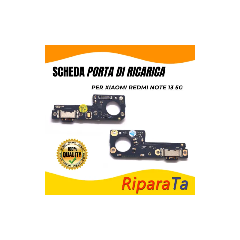 PCB Connettore + Microfono per Xiaomi Redmi Note 13 5G ORIGINALE