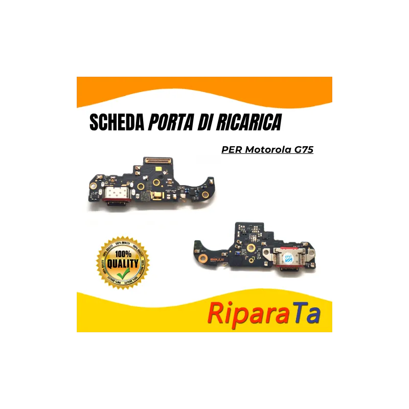 PCB Connettore + Microfono per Motorola Moto G75 ORIGINALE