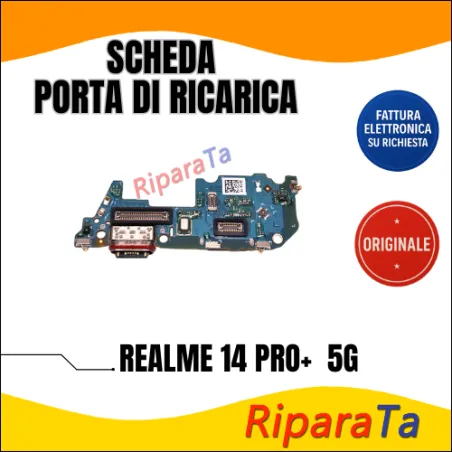 PCB CONNETTORE RICARICA REALME 14 PRO+ 5G RMX5051 DOCK MICROFONO LETTO