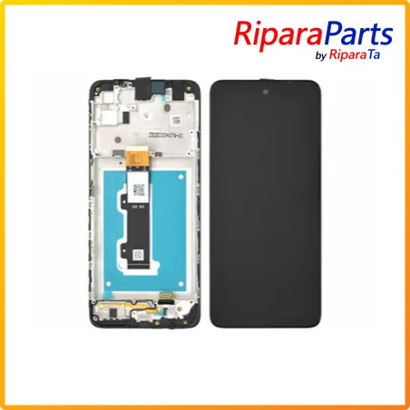 DISPLAY LCD TOUCH+FRAME ORIGINALE PER MOTOROLA MOTO E32 XT-2227 SERVICE PACK SCHERMO NERO