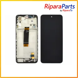 DISPLAY LCD TOUCH+FRAME ORIGINALE PER XIAOMI REDMI 12 4G SERVICE PACK SCHERMO NERO