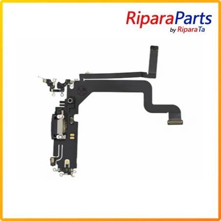 CONNETTORE RICARICA LIGHTNING FLEX FLAT MICROFONO PER APPLE IPHONE 14 PRO MAX A2894 VIOLA DOCK