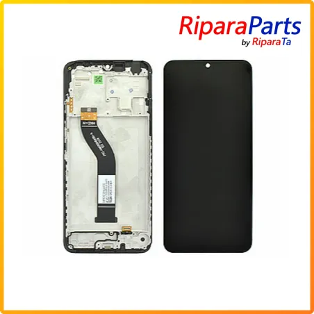 DISPLAY LCD TOUCH+FRAME ORIGINALE PER XIAOMI REDMI 14C 4G/POCO C75 SERVICE PACK SCHERMO NERO
