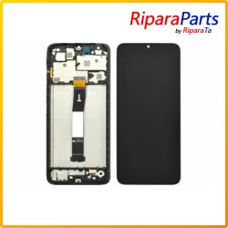 DISPLAY LCD TOUCH+FRAME ORIGINALE PER XIAOMI REDMI 12C SERVICE PACK SCHERMO NERO