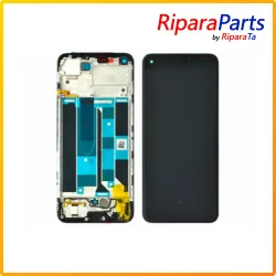 DISPLAY AMOLED TOUCH+FRAME ORIGINALE PER REALME 8 PRO RMX3081 SERVICE PACK SCHERMO NERO