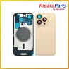BACK COVER SCOCCA POSTERIORE MAGNETICA + VETRINO FOTOCAMERA PER APPLE IPHONE 16 PRO NATURAL SAND
