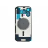 BACK COVER SCOCCA POSTERIORE MAGNETICA + VETRINO FOTOCAMERA PER APPLE IPHONE 16 PRO NATURAL SAND