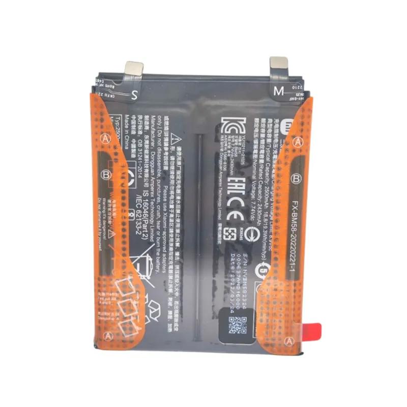 BATTERIA ORIGINALE BM58 XIAOMI MI 11T PRO 5G 2107113SG 5000MaH | Ripar