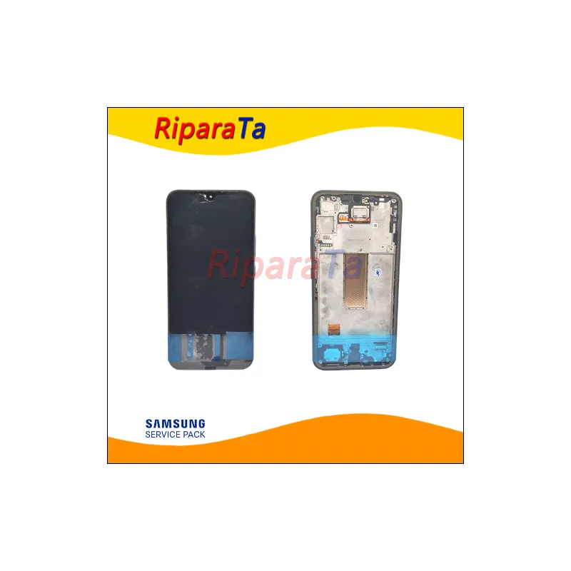 DISPLAY LCD SERVICE PACK ORIGINALE SAMSUNG A34 5G SM-A346 TOUCH+FRAME+ALTOPARLANTE AWESOME GRAPHITE