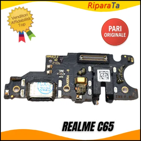 CONNETTORE RICARICA REALME C65 RMX3910 DOCK MICROFONO JACK PARI ORIGINALE