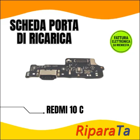 PCB CONNETTORE RICARICA XIAOMI REDMI 10c 220333QAG DOCK MICROFONO HQ