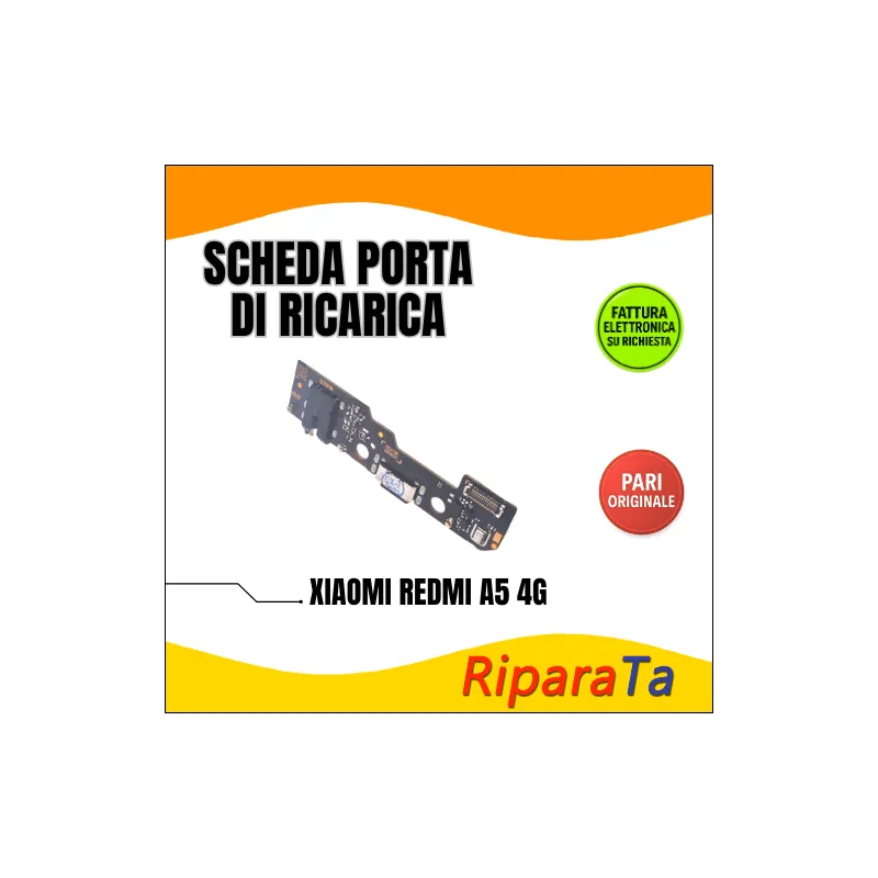 PCB RICARICA CONNETTORE XIAOMI REDMI A5 4G 25028PC03G MIC+JACK PARI ORIGINALE