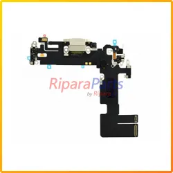 CONNETTORE RICARICA LIGHTNING FLEX FLAT MICROFONO PER APPLE IPHONE 13 BIANCO DOCK
