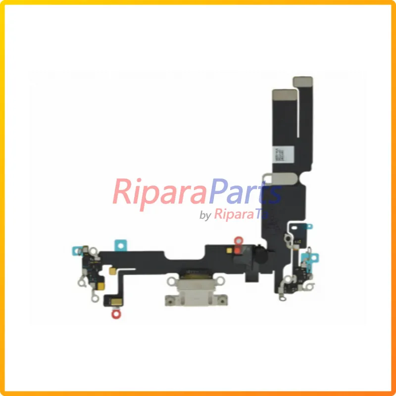 CONNETTORE RICARICA LIGHTNING FLEX FLAT MICROFONO PER APPLE IPHONE 14 PLUS BIANCO DOCK