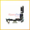 CONNETTORE RICARICA LIGHTNING FLEX FLAT MICROFONO PER APPLE IPHONE 14 PLUS BIANCO DOCK