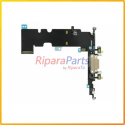CONNETTORE RICARICA LIGHTNING FLEX FLAT MICROFONO PER APPLE IPHONE 8 PLUS ORO DOCK