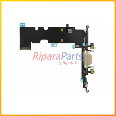 CONNETTORE RICARICA LIGHTNING FLEX FLAT MICROFONO PER APPLE IPHONE 8 PLUS ORO DOCK