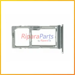 CARRELLO SPORTELLO DUAL SIM / SD ORIGINALE PER SAMSUNG GALAXY S10 LITE SM-G770 SERVICE PACK BIANCO