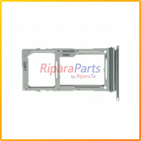 CARRELLO SPORTELLO DUAL SIM / SD ORIGINALE PER SAMSUNG GALAXY S10 LITE SM-G770 SERVICE PACK BIANCO