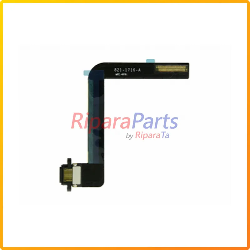 CONNETTORE RICARICA LIGHTNING FLEX FLAT PER APPLE IPAD 7 / IPAD 8 / IPAD 9 10.2 NERO DOCK