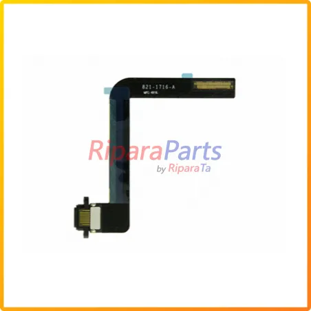 CONNETTORE RICARICA LIGHTNING FLEX FLAT PER APPLE IPAD 7 / IPAD 8 / IPAD 9 10.2 NERO DOCK