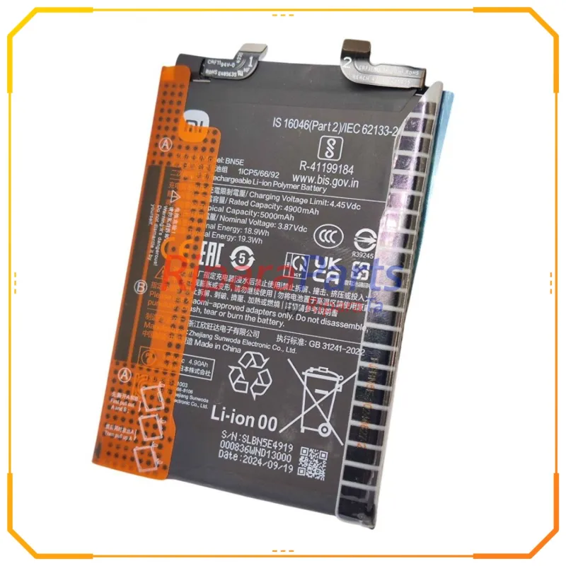 BATTERIA ORIGINALE BN5E PER XIAOMI REDMI NOTE 11 PRO 5000MaH