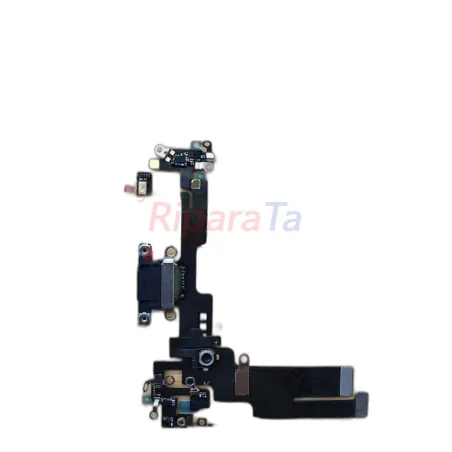 CONNETTORE RICARICA APPLE IPHONE 14 A2882 FLEX DOCK NERO PARI ORIGINALE