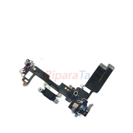 CONNETTORE RICARICA APPLE IPHONE 14 A2882 FLEX DOCK NERO PARI ORIGINALE