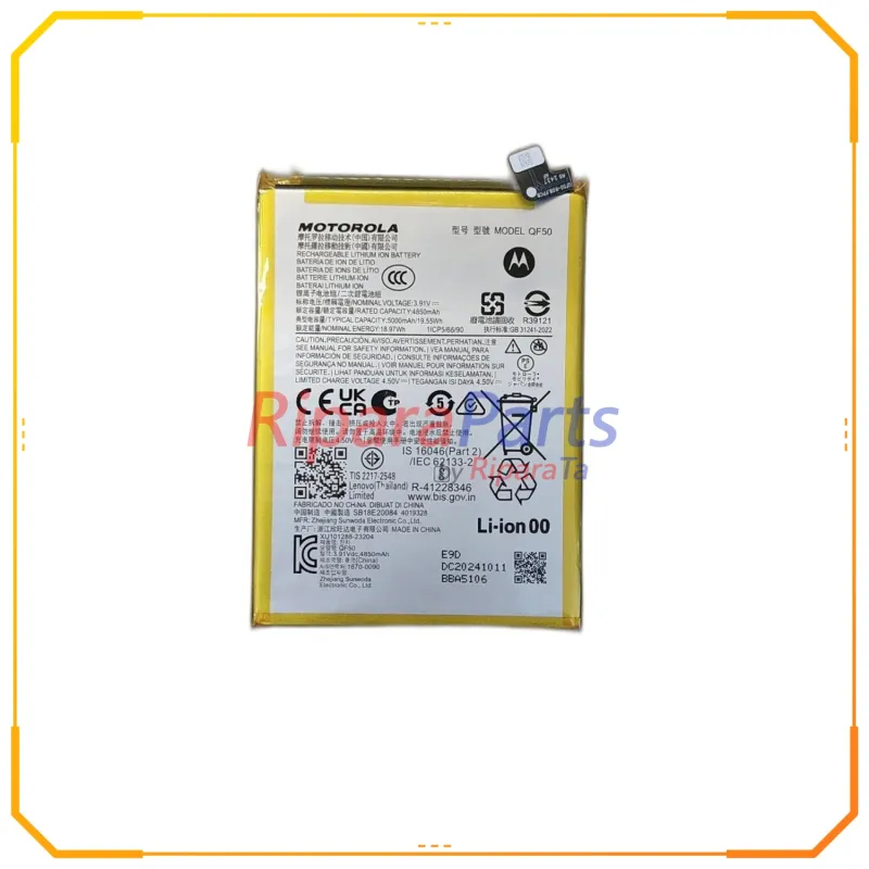 BATTERIA QF50 ORIGINALE PER MOTOROLA MOTO G04 4G /E14 4G/ G04s/ G24 4G/ G34 5G 5000mAh