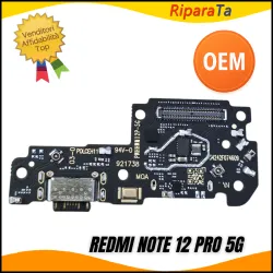 CONNETTORE RICARICA XIAOMI REDMI NOTE 12 PRO 5G 22101316G  DOCK MICROF