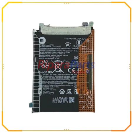 BATTERIA ORIGINALE BP4K PER XIAOMI REDMI NOTE 12 PRO 5G / POCO X5 PRO 5G / POCO F5 5000mAh