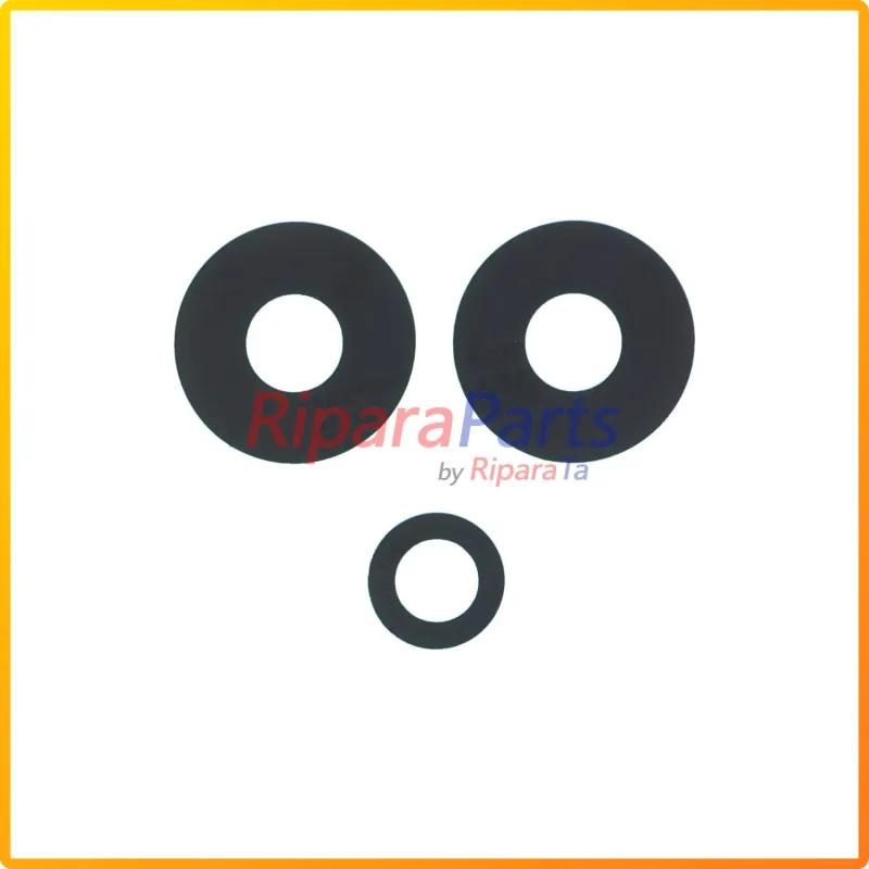 VETRINO VETRO LENTE FOTOCAMERA CAMERA POSTERIORE PER XIAOMI REDMI NOTE 12 4G NERO SET 3 PZ
