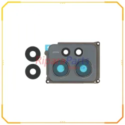 VETRINO LENTE FOTOCAMERA CAMERA POSTERIORE CON CORNICE PER XIAOMI REDMI NOTE 12 4G NERO