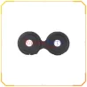 VETRINO LENTE FOTOCAMERA CAMERA POSTERIORE CON CORNICE PER OPPO RENO7 LITE 5G / RENO8 LITE 5G CPH2343 NERO