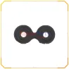 VETRINO LENTE FOTOCAMERA CAMERA POSTERIORE CON CORNICE PER OPPO RENO7 LITE 5G / RENO8 LITE 5G CPH2343 NERO