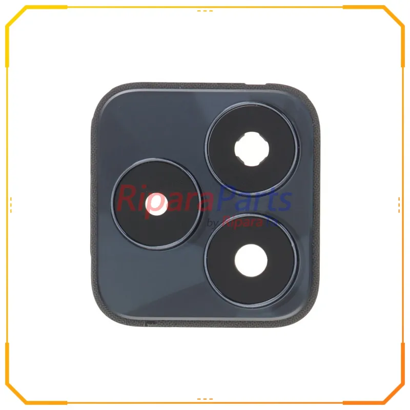 VETRINO LENTE FOTOCAMERA CAMERA POSTERIORE CON CORNICE PER REALME C53 RMX3760 MIGHTY BLACK