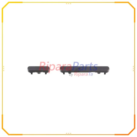 TASTI ESTERNI LATERALI VOLUME + ACCENSIONE PER SAMSUNG GALAXY TAB A8 10.5 2021 SM-X200 SM-X205 NERO SET 2 PZ