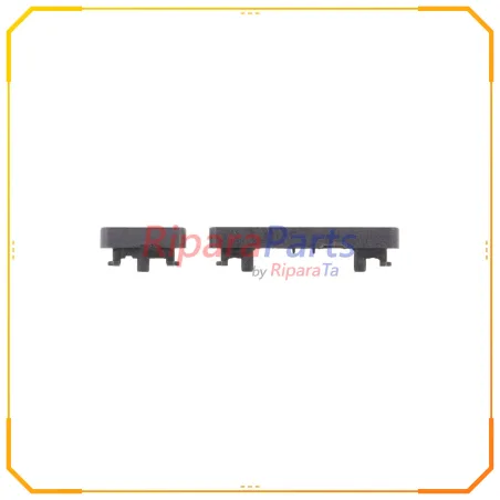 TASTI ESTERNI LATERALI VOLUME + ACCENSIONE PER SAMSUNG GALAXY TAB A8 10.5 2021 SM-X200 SM-X205 NERO SET 2 PZ