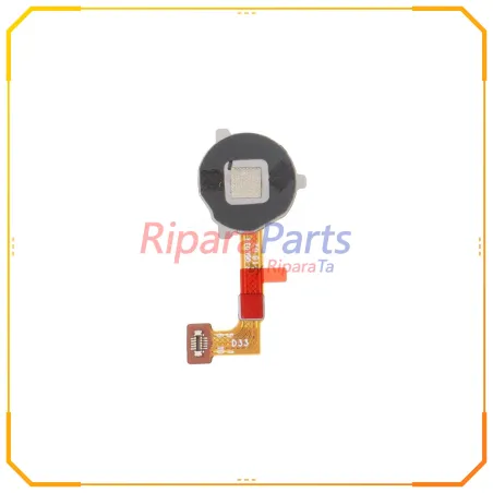 FLEX FLAT SENSORE IMPRONTA FINGERPRINT PER REALME C21 RMX3201 NERO